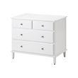 TYSSEDAL - Chest of 4 drawers, white, 87x76 cm