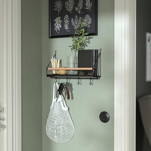 ÅKERBRUK wall organiser w hooks, 42x12x26 cm IKEA Indonesia