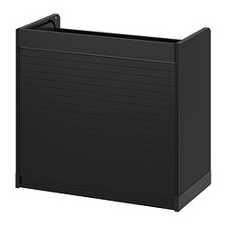 TITTEBO - Tambour storage f small appliances, black, 60 cm