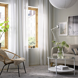 HILJA - Curtains, 1 pair, white, 145x250 cm