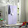PLATSA/SMÅSTAD - lemari pakaian, putih ungu/dengan 3 rak, 60x57x123 cm | IKEA Indonesia - PE928268_S1