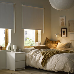 FRIDANS - Block-out roller blind, white, 100x195 cm