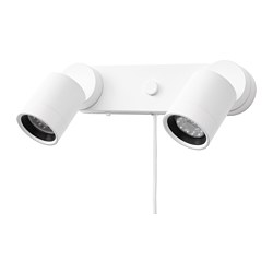 NYMÅNE - Wall lamp double, white