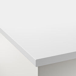 LILLTRÄSK - Worktop, white/laminate, 123x2.8 cm
