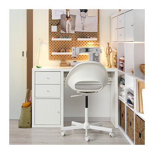 KALLAX/LOBERGET desk and chair