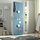 PLATSA/SMÅSTAD - lemari pakaian, putih biru/dengan 2 rel pakaian, 60x42x181 cm | IKEA Indonesia - PE928322_S1