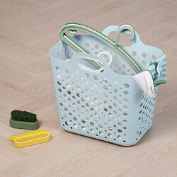 SLIBB - Flexible laundry basket, blue, 24 l