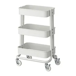 RÅSKOG - Troli, putih, 28x38x61 cm