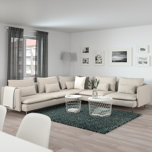 SÖDERHAMN sofa sudut, 6 dudukan