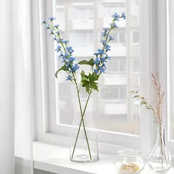SMYCKA - Bunga tiruan, dalam/luar ruang/Bunga larkspur biru, 60 cm