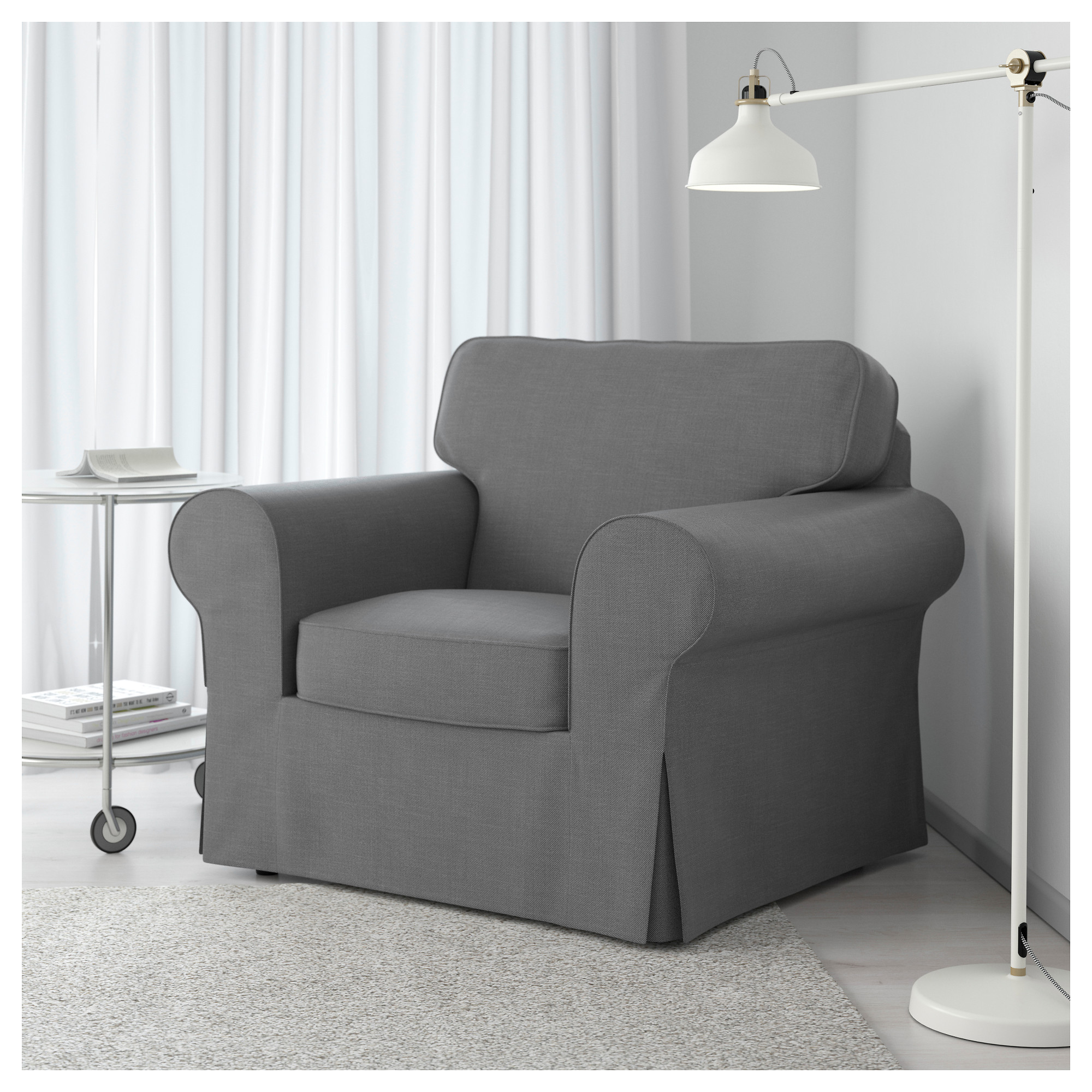 EKTORP armchair, Nordvalla dark grey IKEA Indonesia