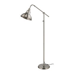 ANKARSPEL - Floor/reading lamp, pewter effect