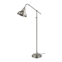 ANKARSPEL - Lampu lantai/baca, efek pewter