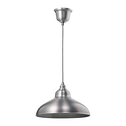 ANKARSPEL - Pendant lamp, pewter effect, 38 cm