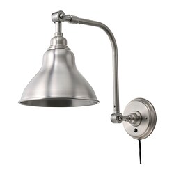 ANKARSPEL - Wall lamp, pewter effect