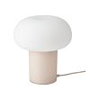 DEJSA - Lampu meja, krem/putih opal kaca, 28 cm