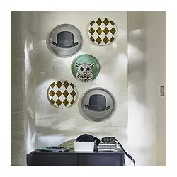 GALLERISKOG - Hiasan dinding, set 3 unit, motif campuran