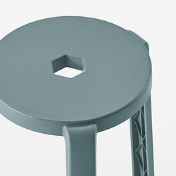 IBBARBO - Stool, turquoise