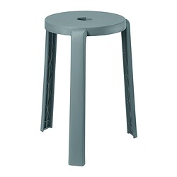 IBBARBO - Stool, turquoise