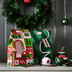 VINTERFINT - Paper bag, mixed patterns mixed colours, 15x30 cm