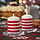 VINTERFINT - unscented pillar candle, stripe pattern red/white, 10 cm | IKEA Indonesia - PE957495_S1