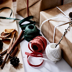 VINTERFINT - Ribbon, white/red/green, 20 m