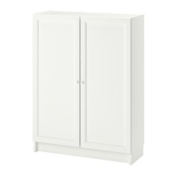 BILLY/OXBERG - Rak buku dgn pintu, putih, 80x30x106 cm