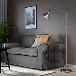 ANKARSPEL - Floor/reading lamp, pewter effect