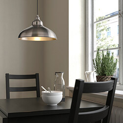 ANKARSPEL - Pendant lamp, pewter effect, 38 cm