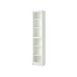 BILLY/OXBERG - Bookcase with glass door, white/glass, 40x30x202 cm