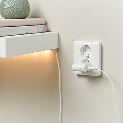 SMÅHAGEL - 1-port USB charger, white