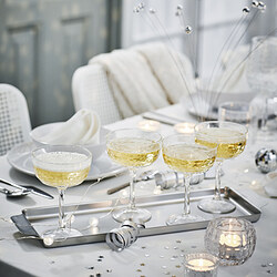 FRÖJDA - Champagne coupe, clear glass, 20 cl