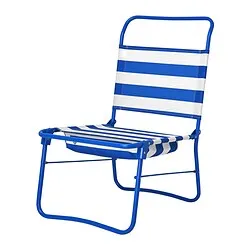 STRANDÖN - Kursi pantai, biru/putih