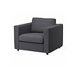 VIMLE - Armchair, Gunnared medium grey