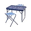 STRANDÖN - Folding table set, blue