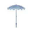 STRANDÖN - Parasol, blue/white, 140 cm