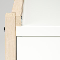 EKENABBEN - Cabinet, aspen/white, 70x35x51 cm