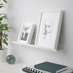 MALMBÄCK - Display shelf, white, 60 cm