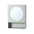 IVÖSJÖN - Mirror cabinet with 1 door, green, 44x15x59 cm