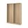 PAX - 2 wardrobe frames, white stained oak effect, 150x35x201 cm | IKEA Indonesia - PE891907_S1