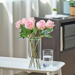 SMYCKA - Artificial flower, in/outdoor/Rose pink, 40 cm