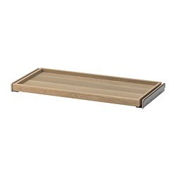 KOMPLEMENT - Pull-out tray, white stained oak effect, 75x35 cm