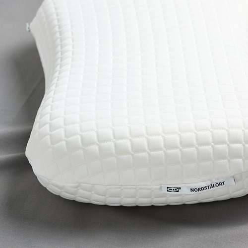 NORDSTÅLÖRT Bantal ergonomis, terlentang+miring