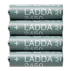 LADDA - Baterai yang dapat diisi ulang, HR06 AA 1.2V, 2450 mAH