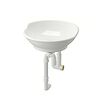 VÄSTERSJÖN - Countertop wash-basin w water trap, white, 40x14x9 cm