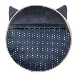 BARNDRÖM - Bantal kursi dengan kantong, krem, 32x8 cm