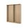 PAX - 2 wardrobe frames, white stained oak effect, 200x35x236 cm | IKEA Indonesia - PE892209_S1