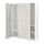 PAX/MISTUDDEN - kombinasi lemari pakaian, putih/abu-abu berpola, 150x60x201 cm | IKEA Indonesia - PE928830_S1