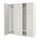 PAX/MISTUDDEN - kombinasi lemari pakaian, putih/abu-abu berpola, 200x60x236 cm | IKEA Indonesia - PE928833_S1