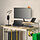 UTVISNING - meja gaming dengan rak, efek kayu ash/putih, 120x60 cm | IKEA Indonesia - PE957851_S1